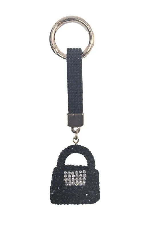 BAG CHARM KEYCHAIN ( 0379 BK ) sold by Oh My Jewelry