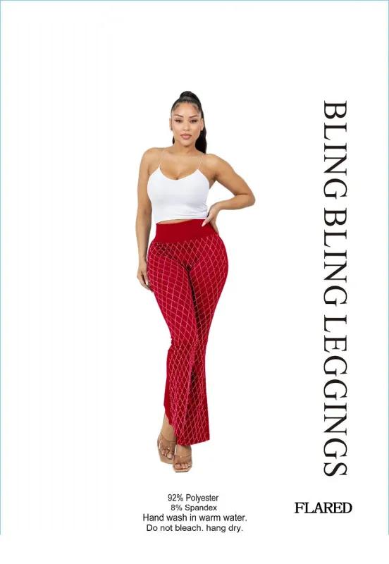 RED LEGGINGS L/XL ( 0316 RDP ) sold by Oh My Jewelry