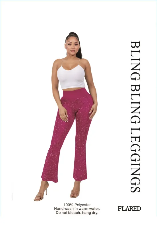 FUCHSIA LEGGINGS L/XL ( 0314 FUP ) sold by Oh My Jewelry