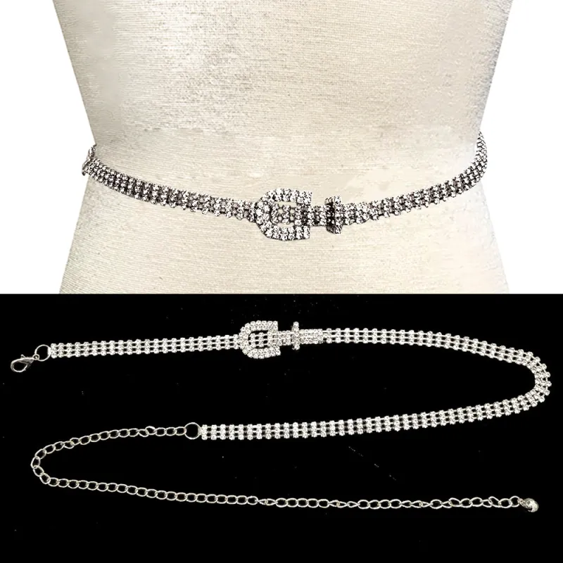 SILVER STONE BELT ( 11305 R ) sold by Oh My Jewelry