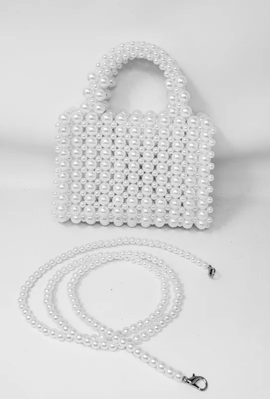 WHITE PEARL PURSE ( 10002 RWH ) sold by Oh My Jewelry