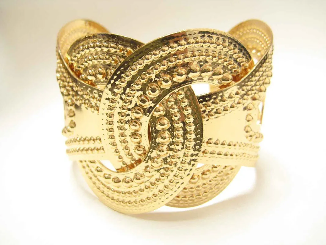 GOLD CUFF BANGLE ( 923 G ) sold by Oh My Jewelry