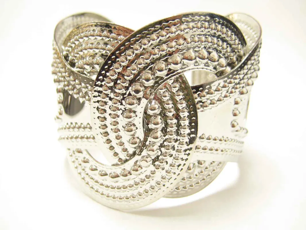 SILVER CUFF BANGLE ( 923 S ) sold by Oh My Jewelry