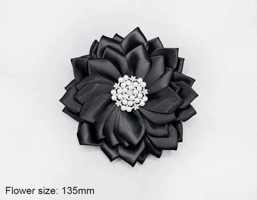 BLACK FLOWER BROOCH ( 1500 BK ) sold by Oh My Jewelry