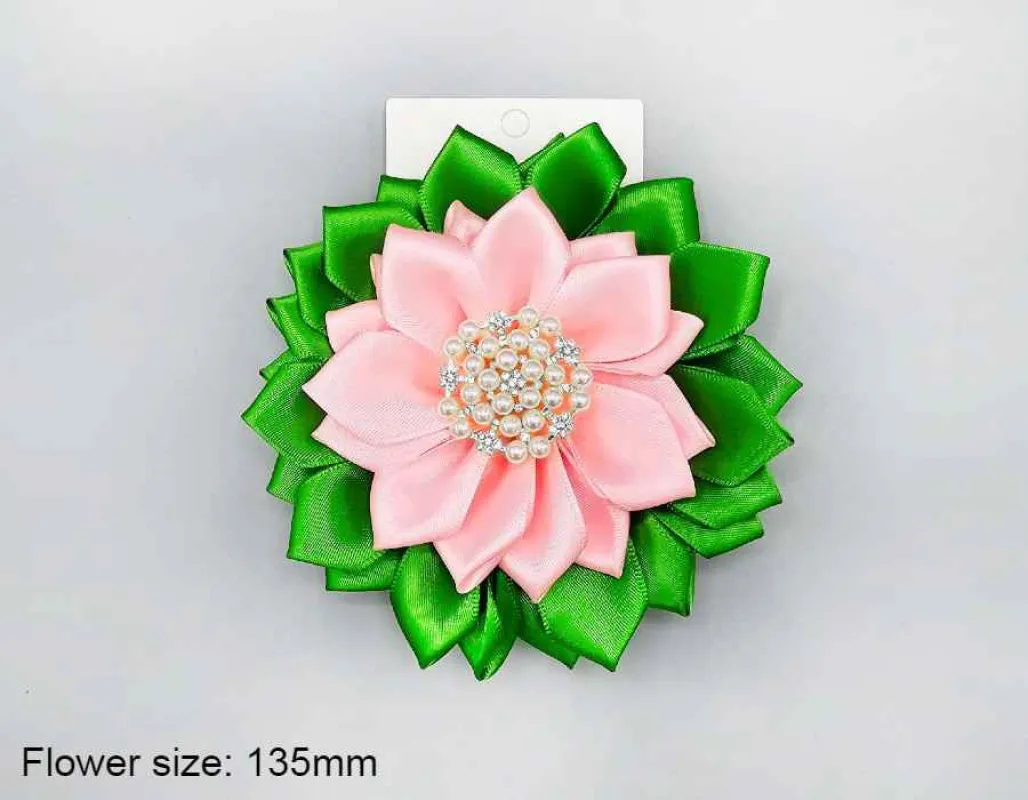 PINK GREEN FLOWER BROOCH ( 1500 PKGRN ) sold by Oh My Jewelry