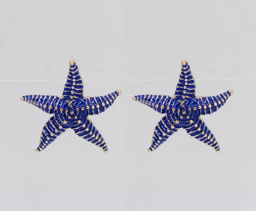 STARFISH EARRINGS ( 5062 GLRBL ) sold by Oh My Jewelry