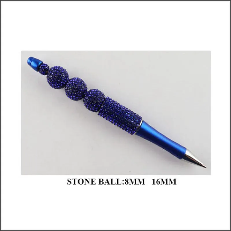 BLUE RHINESTONE PEN ( MP3 RBL ) made by Oh My Jewelry