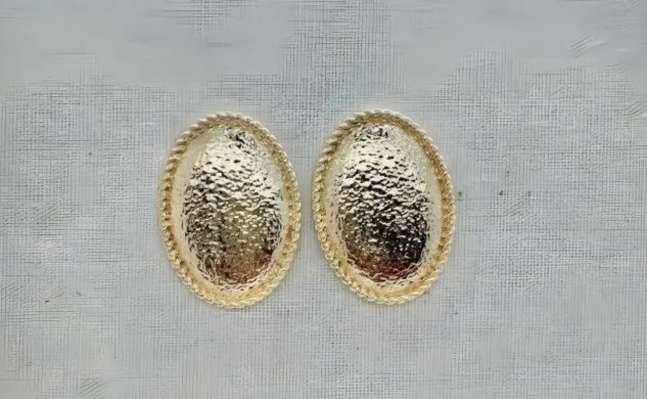 GOLD CLIP EARRINGS ( 23423 LFG ) sold by Oh My Jewelry