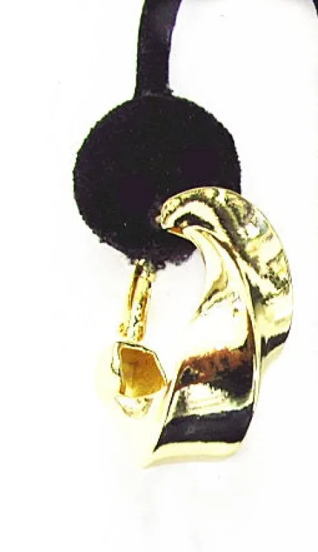 GOLD DIPPED HOOP EARRINGS ( 098 LFG ) sold by Oh My Jewelry