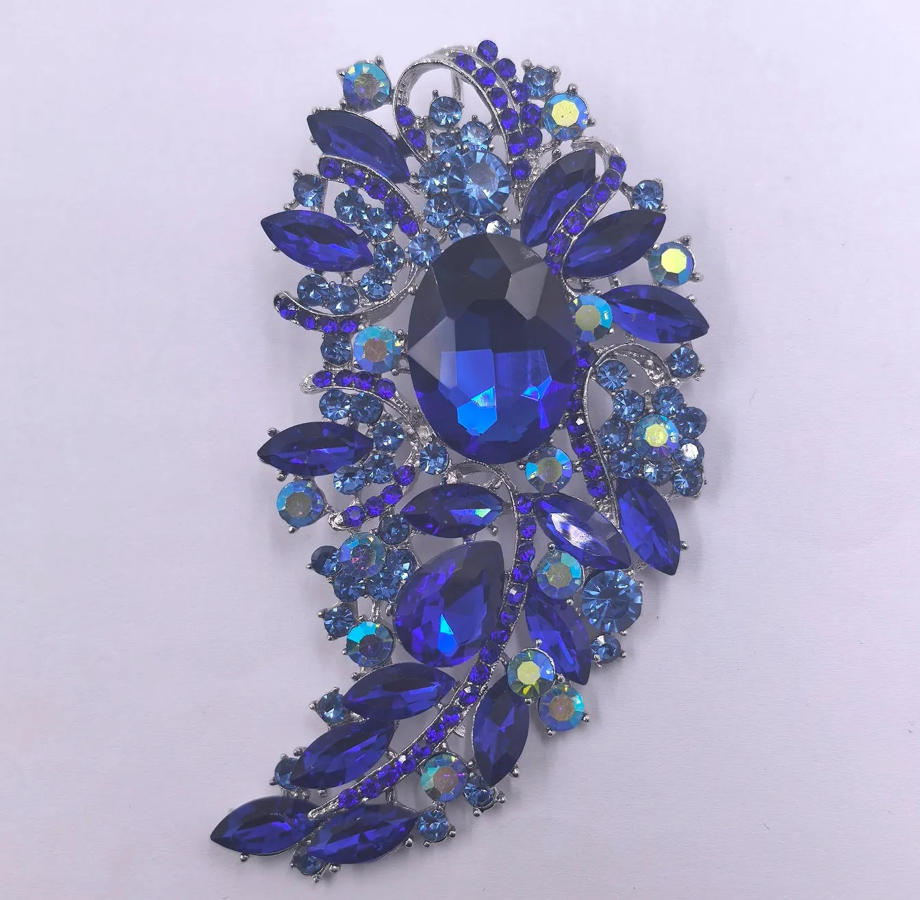 SILVER SAPPHIRE BROOCH ( 0086 3S ) sold by Oh My Jewelry