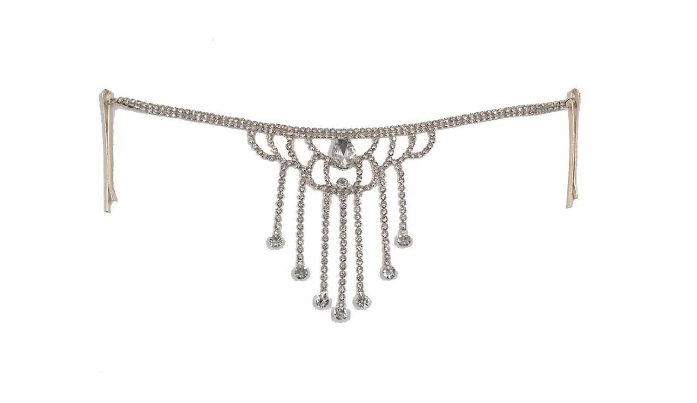 HAIR CHAIN SILVER STONES ( 0242 2C ) sold by Oh My Jewelry