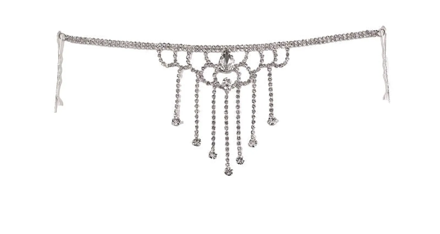 HAIR CHAIN SILVER STONES ( 0242 1C ) sold by Oh My Jewelry