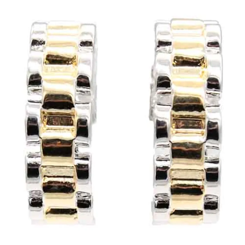 14K GOLD PLATED EARRINGS ( 425 2T ) sold by Oh My Jewelry