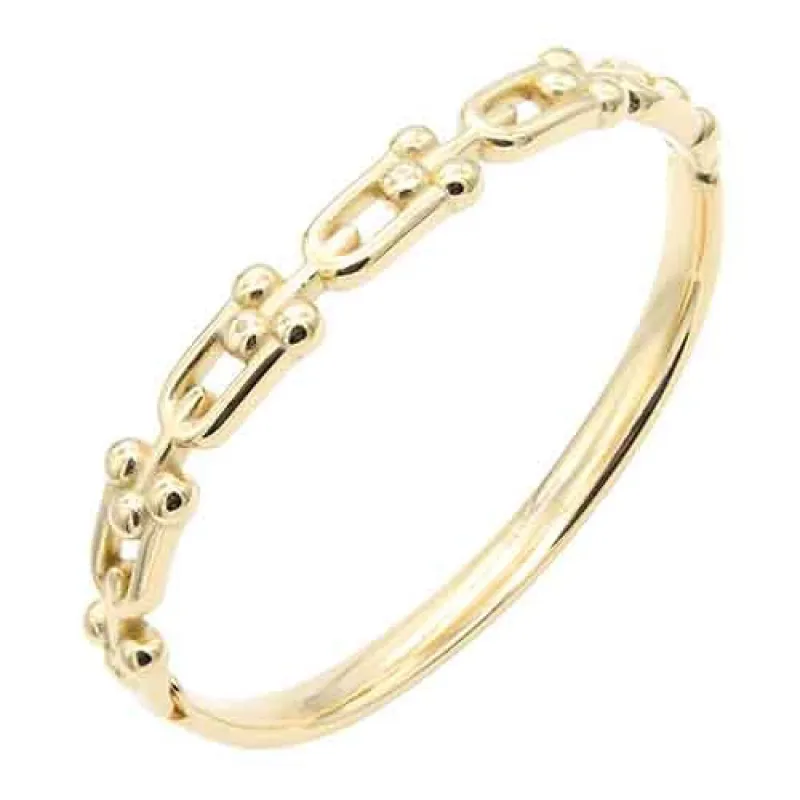 GOLD PLATED STAINLESS STEEL BANGLE BRACELET ( 807 GD ) sold by Oh My Jewelry