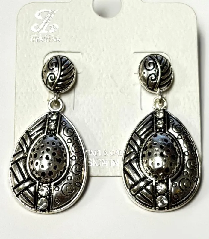 DANGLING SILVER EARRINGS ( 1115 AS ) sold by Oh My Jewelry