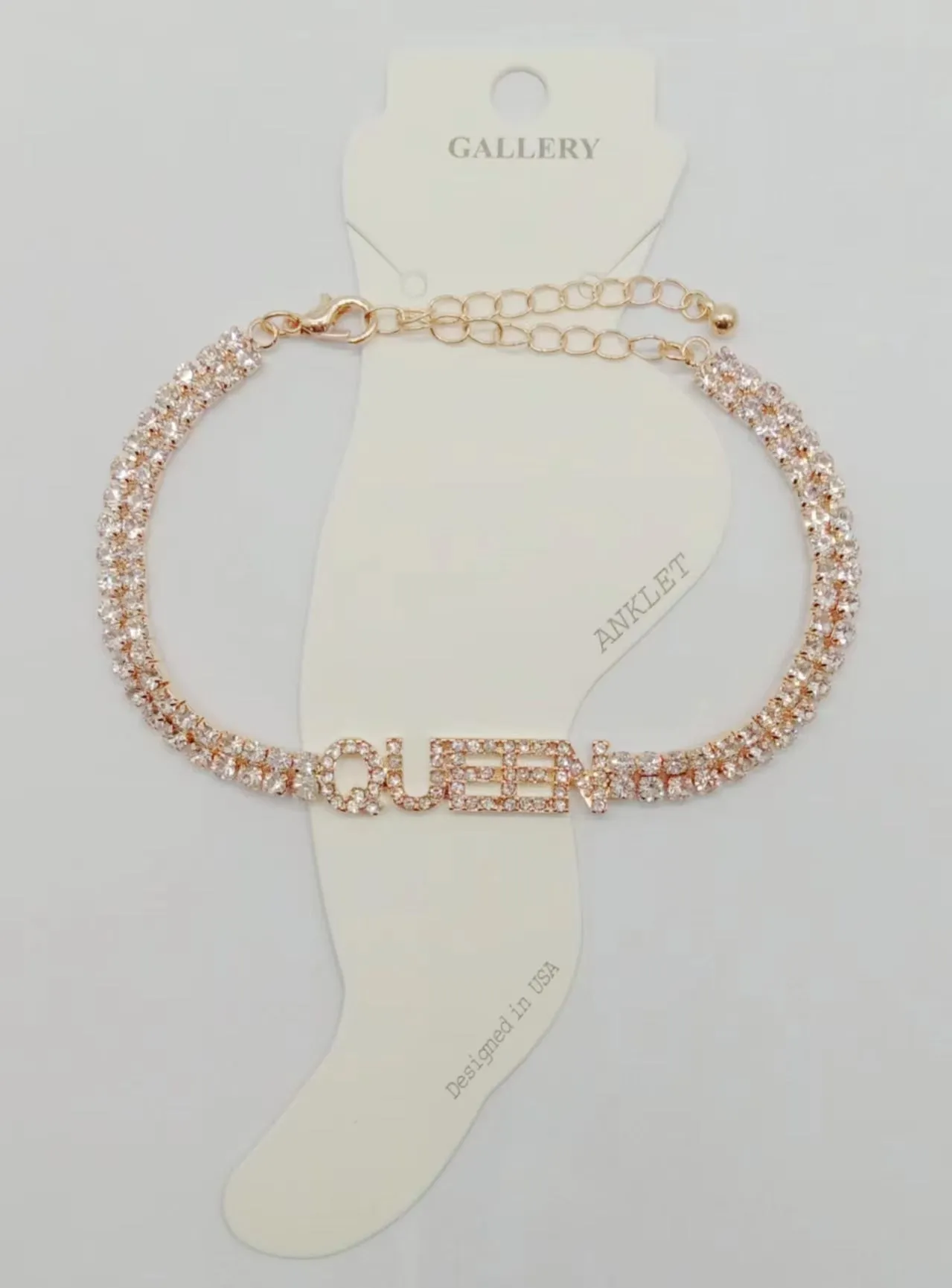 GOLD QUEEN ANKLET ( 0325 GDCR ) sold by Oh My Jewelry