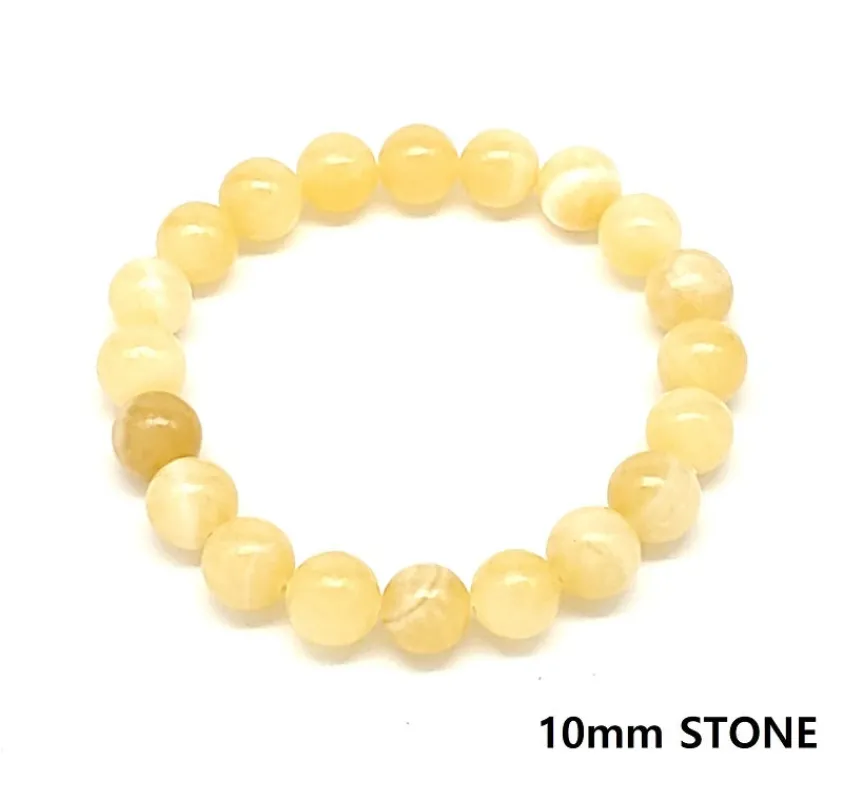 YELLOW GEMSTONE STRETCH BRACELET ( MB2503 10HJ ) sold by Oh My Jewelry