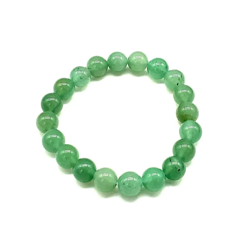 JADE COLOR STONE STRETCH BRACELET (MB 2502 10JD ) sold by Oh My Jewelry