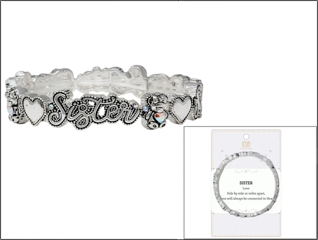 SISTER STRETCH BRACELET ( 03170 ASAB ) sold by Oh My Jewelry