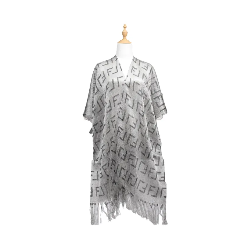 SILVER WRAP PONCHO ( 960008 SVSV ) sold by Oh My Jewelry