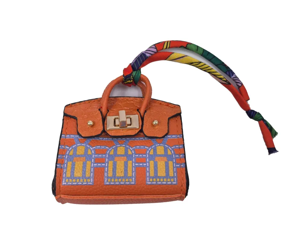 ORANGE CHARM BAG ( 0363 OR ) sold by Oh My Jewelry