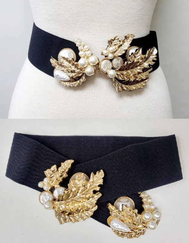 BLACK STRETCH BELT ( 50156 GCR ) sold by Oh My Jewelry