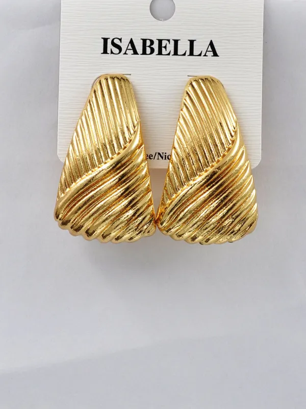 GOLD EARRINGS ( 251471 G ) sold by Oh My Jewelry