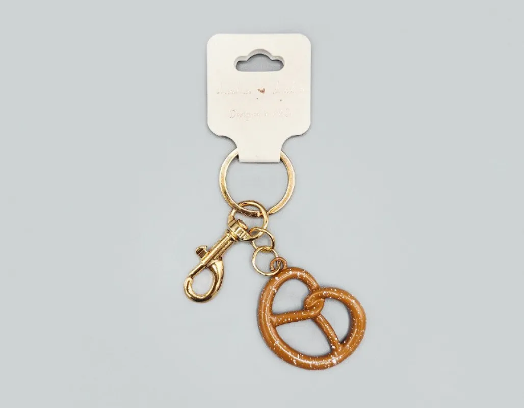 PRETZEL KEYCHAIN ( 1723 ) sold by Oh My Jewelry