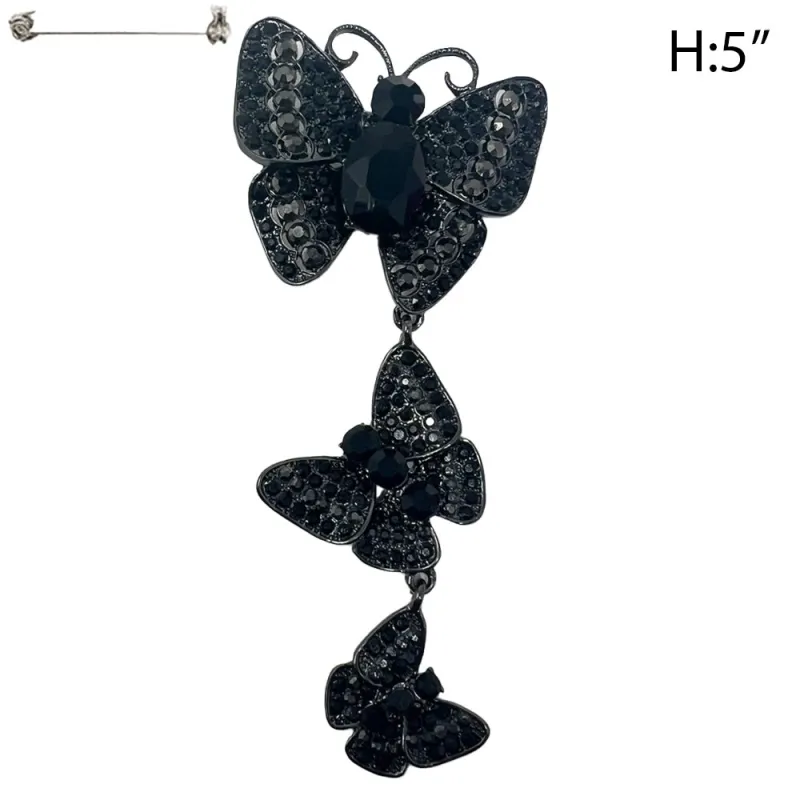 BUTTERFLY BROOCH DANGLING ( 90 BBD ) sold by Oh My Jewelry