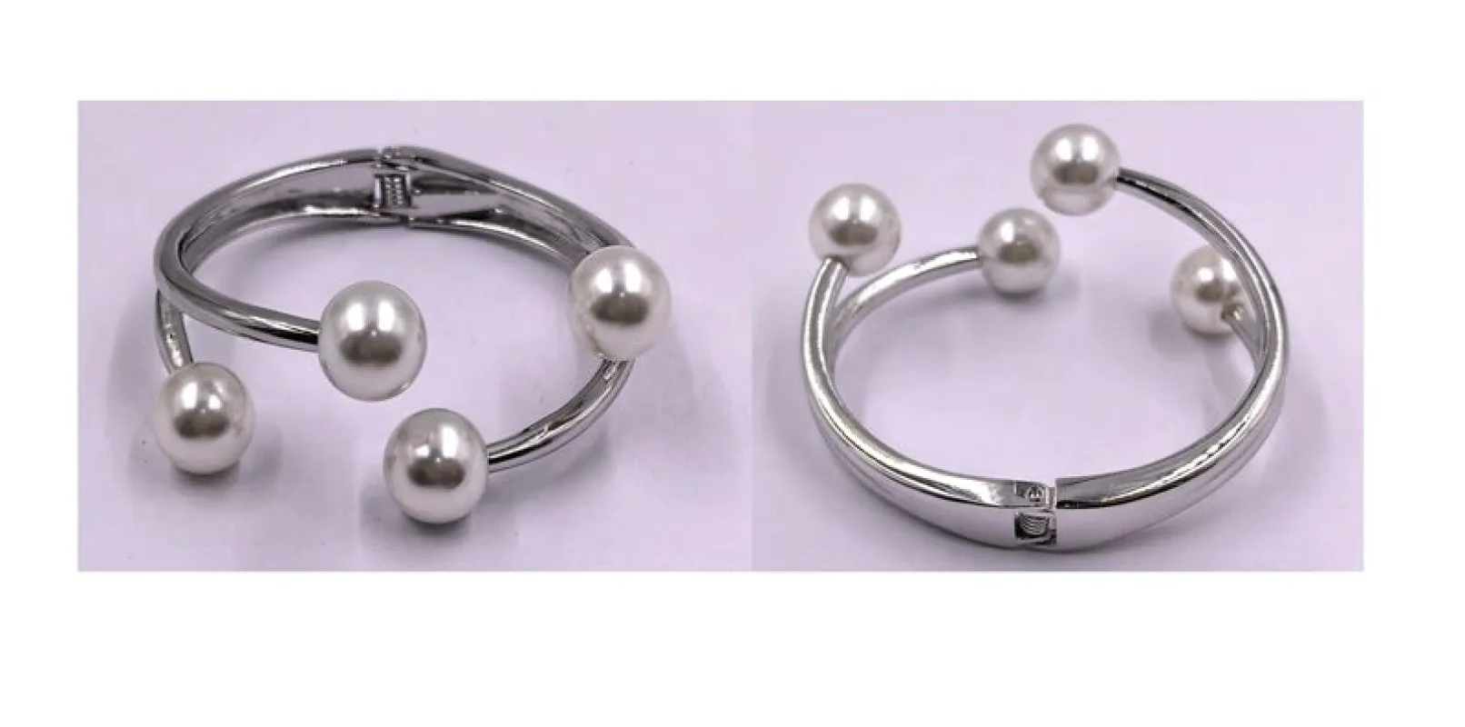 SILVER WHITE BRACELET ( 0380 3WH ) sold by Oh My Jewelry