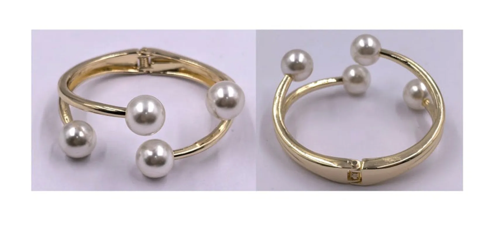 GOLD CREAM BRACELET ( 0380 2CR ) sold by Oh My Jewelry