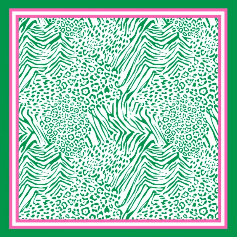 PINK GREEN SCARF ( 1519 ) made by Oh My Jewelry