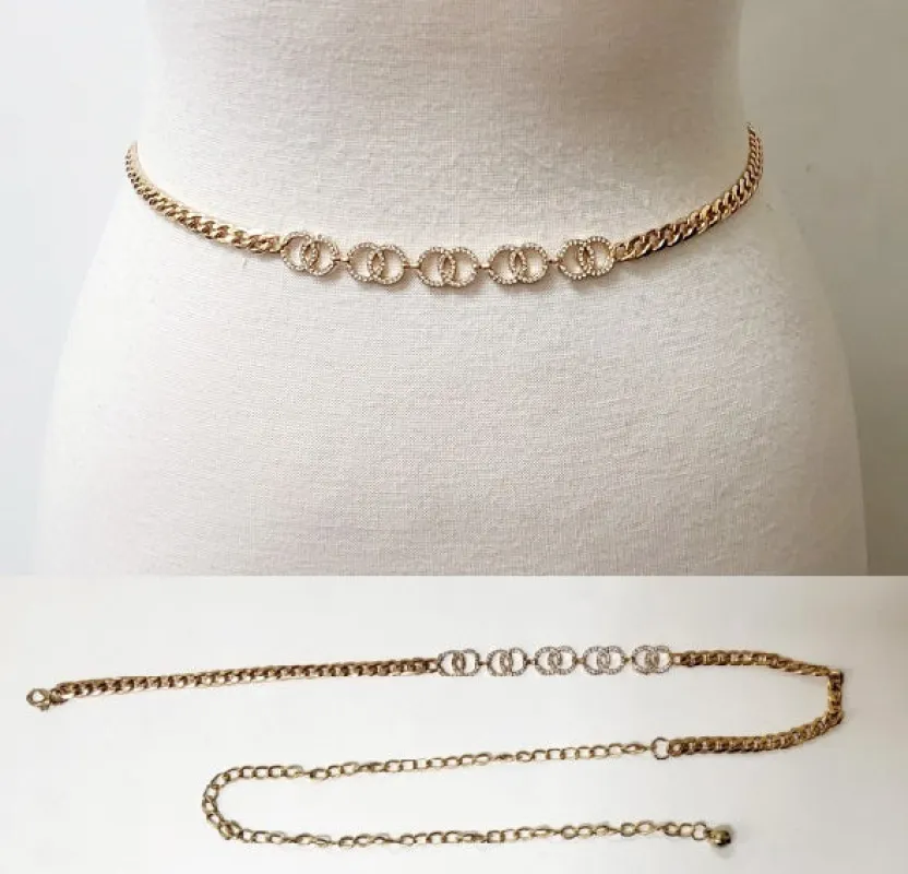 GOLD CHAIN BELT ( 20007 G ) sold by Oh My Jewelry