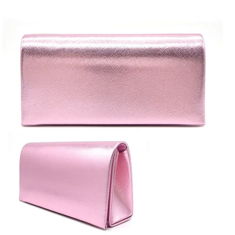 METALLIC CLUTCH BAG ( 6173 PNK ) sold by Oh My Jewelry