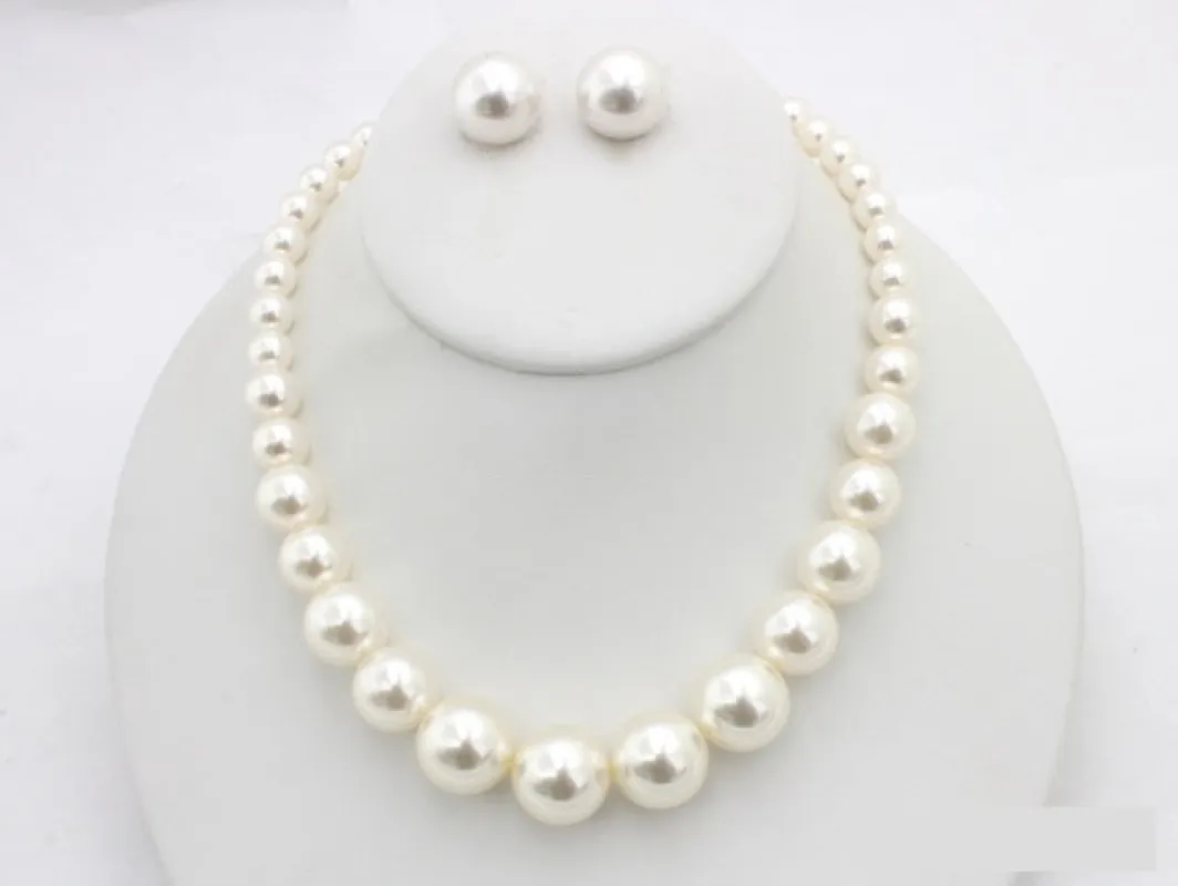 Gold Cream Pearl Necklace ( 20792 GCR ) sold by Oh My Jewelry