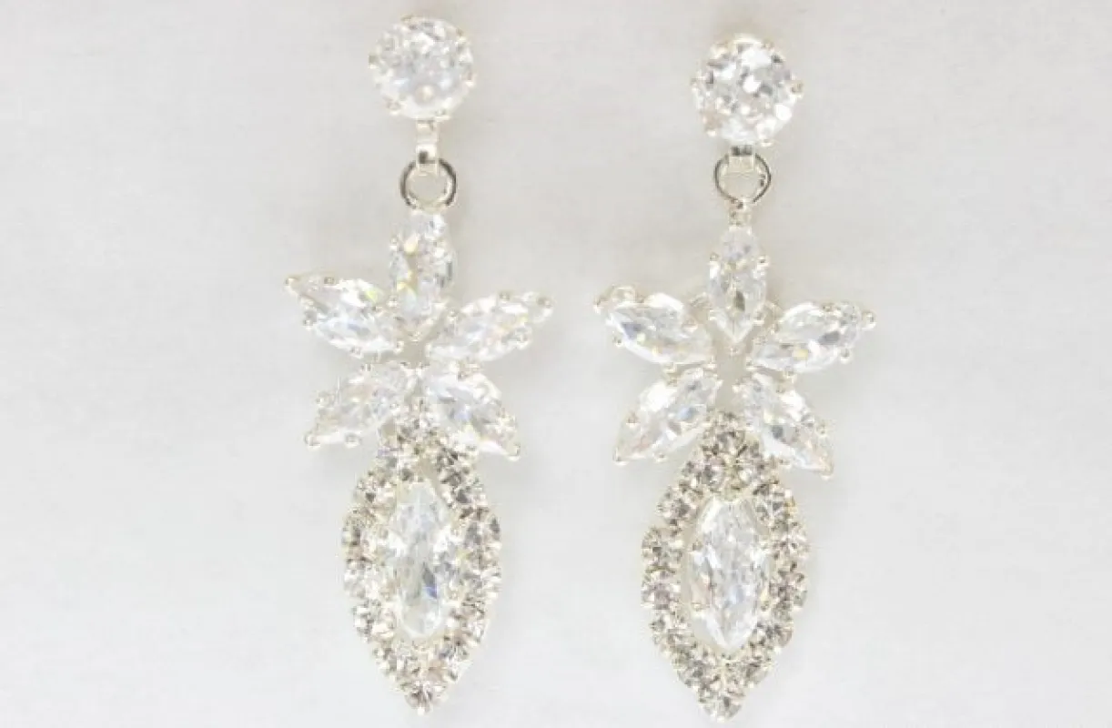 Silver Earrings CZ Stones ( 6922 SCRY ) sold by Oh My Jewelry