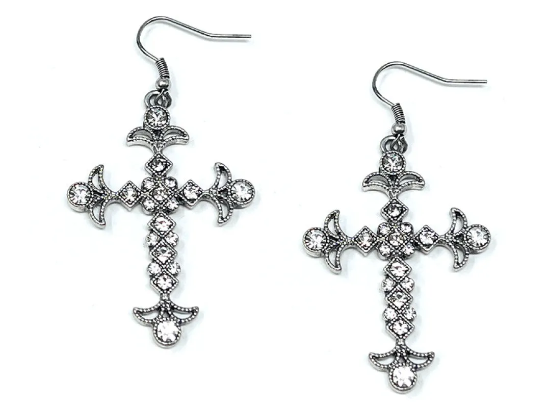 Silver Earrings Clear Stones ( 3761 SBCL ) sold by Oh My Jewelry