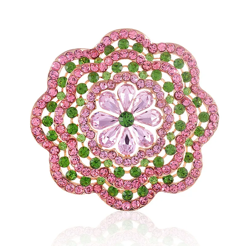 Large Crystal Flower Pin ( 1575 PNG ) sold by Oh My Jewelry