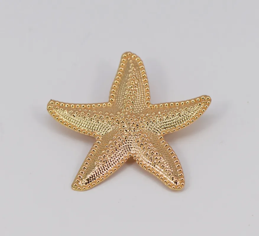 Gold Starfish Brooch ( 1025 GOL ) sold by Oh My Jewelry