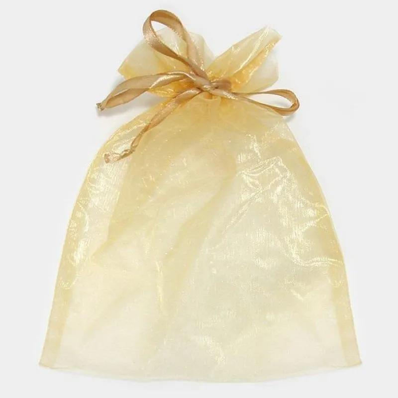 6.75”x 9.5” XLarge GOLD Organza Gift Bag 12 Pieces ( 1003 GD ) sold by Oh My Jewelry