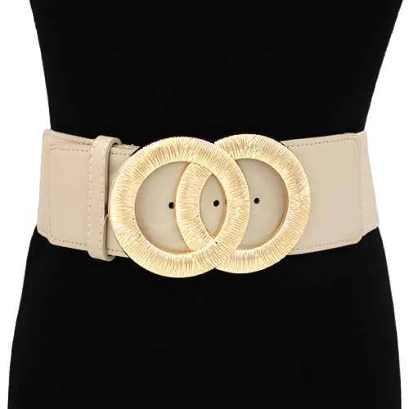 BEIGE GOLD STRETCH BELT ( 1522 GDBE ) sold by Oh My Jewelry