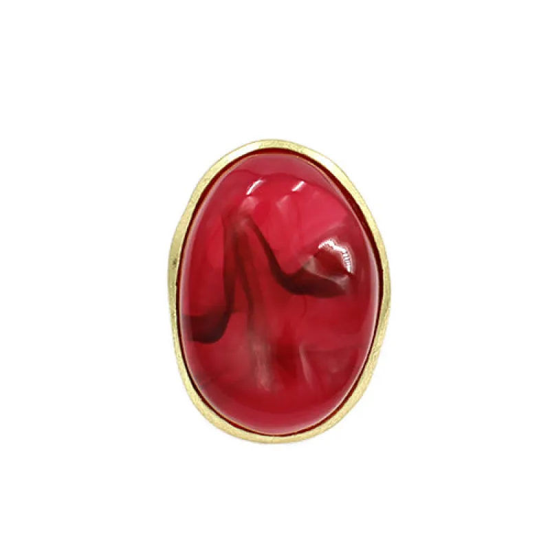 GOLD PINK STRETCH RING ( 2094 GDPK ) sold by Oh My Jewelry