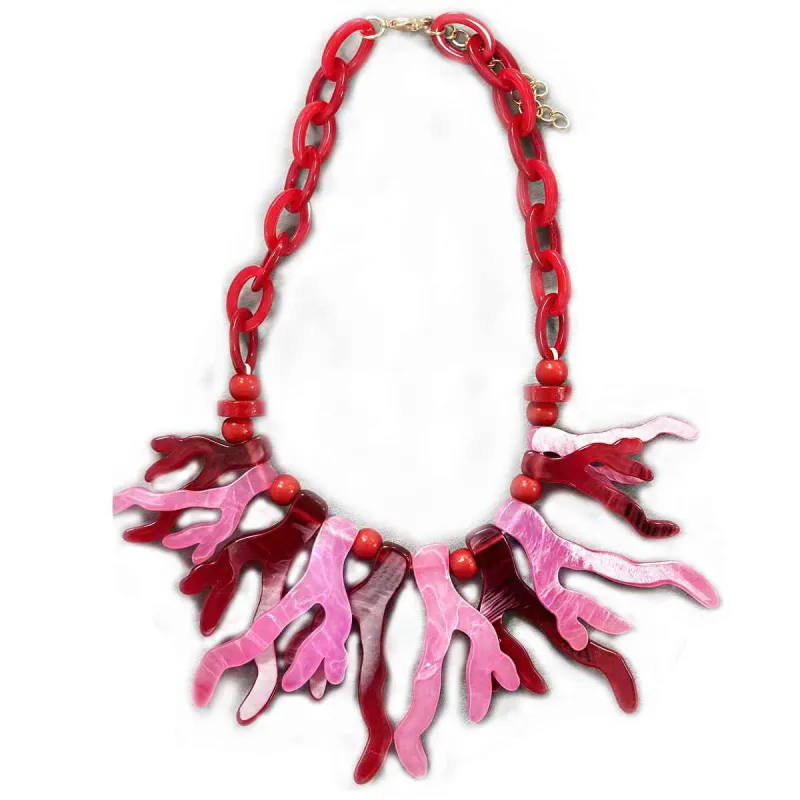 Red Coral Necklace ( 0201 RED ) sold by Oh My Jewelry