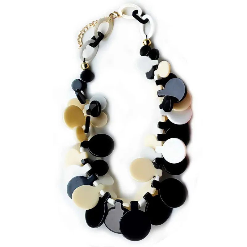 Black Multicolor Necklace ( 0089 BKMUL ) sold by Oh My Jewelry