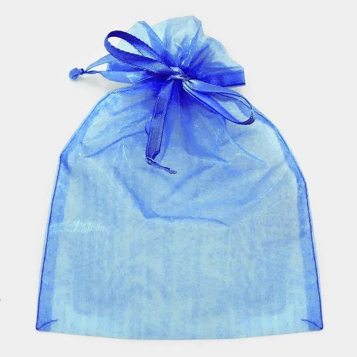 6.75" x 9.5" ROYAL BLUE Organza Gift Bag 12 Pieces (A 1003 RBL ) sold by Oh My Jewelry