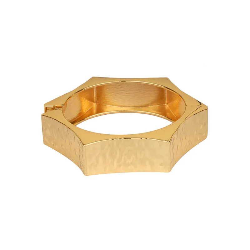 GOLD TEXTURE BANGLE ( 2152 GD ) sold by Oh My Jewelry