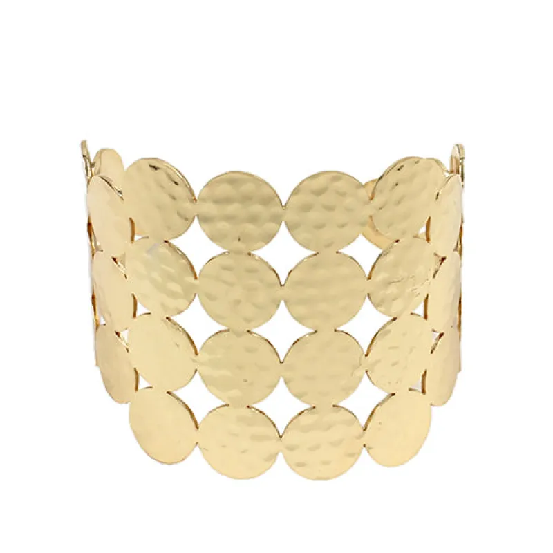 GOLD CUFF BANGLE ( 8020 GD ) sold by Oh My Jewelry