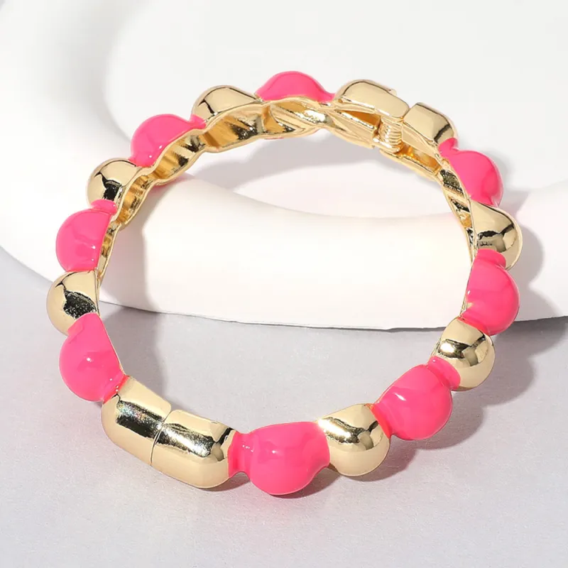 GOLD FUCHSIA BANGLE ( 5465 GDFU ) sold by Oh My Jewelry