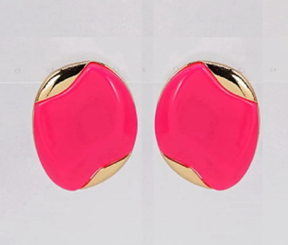 GOLD FUCHSIA EARRINGS ( 5642 GLFUS ) sold by Oh My Jewelry