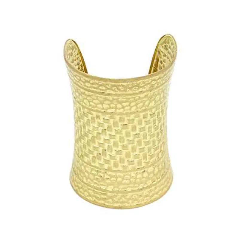 GOLD CUFF BANGLE ( 2150 GD ) sold by Oh My Jewelry